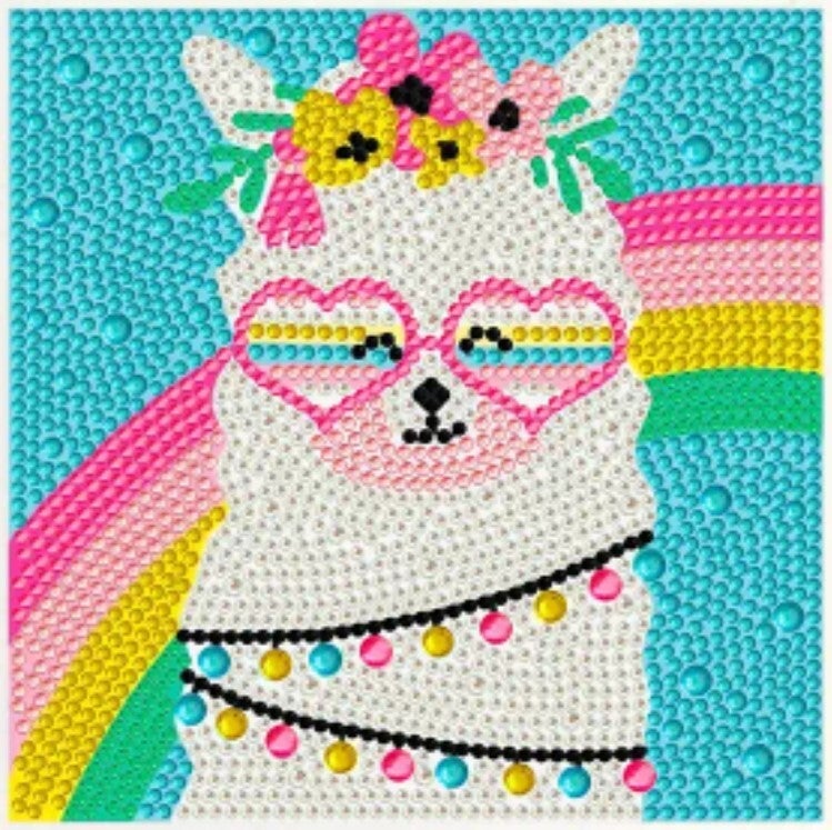 DP Mini-Strassbild Regenbogenlama