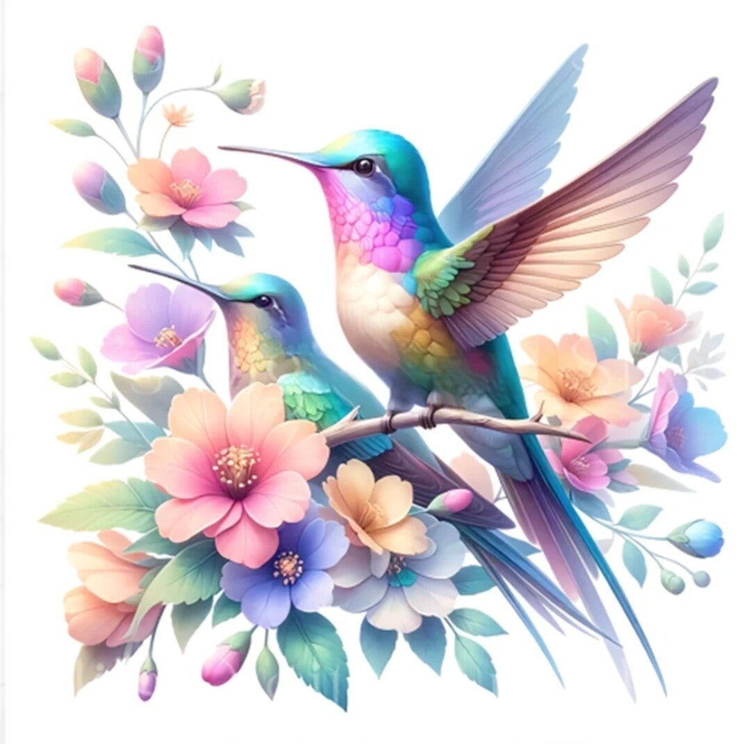 DP Bild Blumen-Kolibri