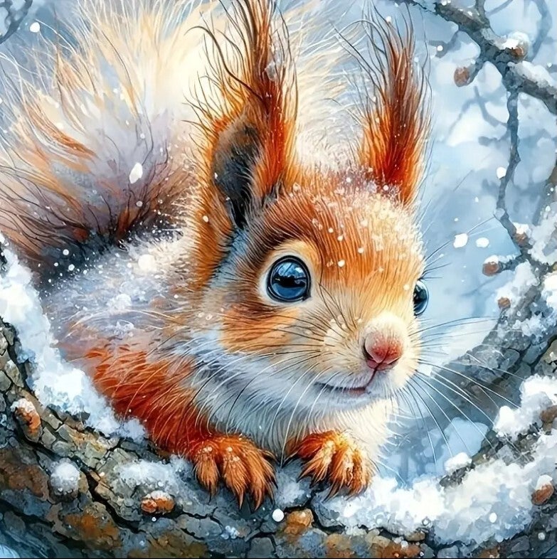 DP Bild Eichhörnchen im Schnee