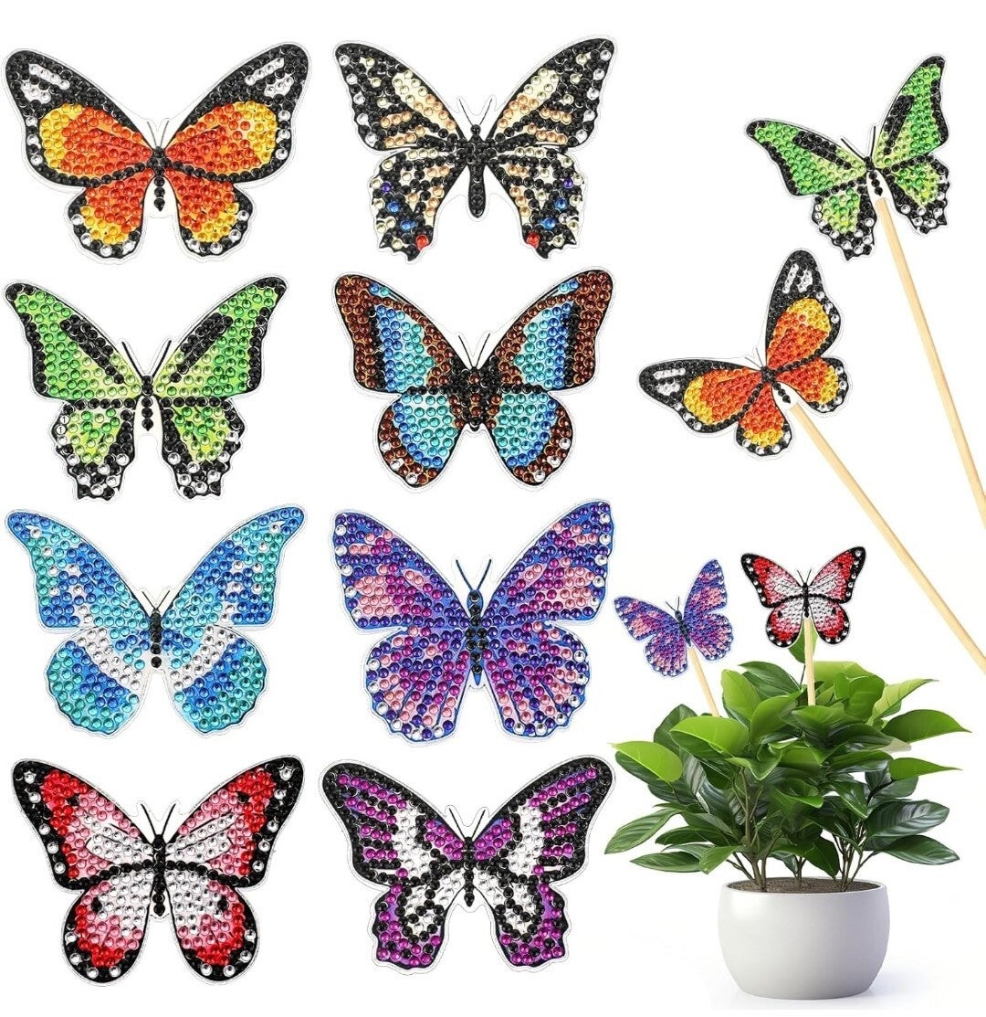 Pflanzenstecker Schmetterlinge