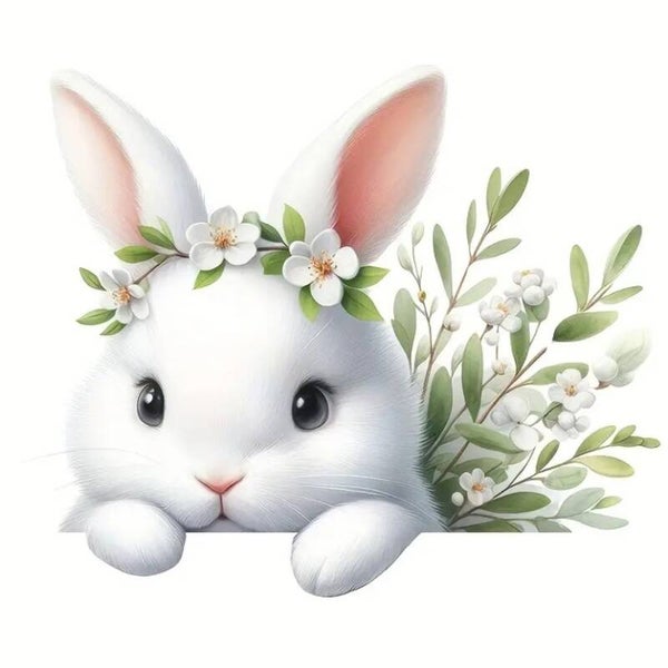PVC-Sticker weißer Hase