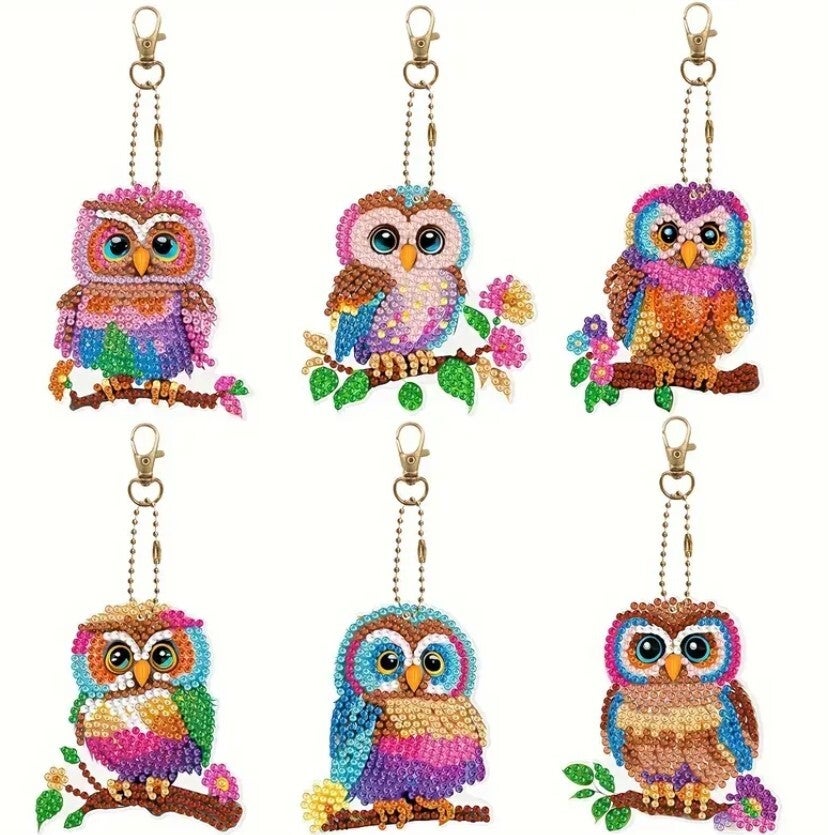 Schlüsselanhänger Eulen 3