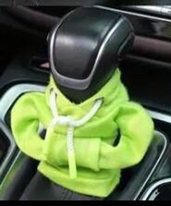 grüner Schaltknauf-Hoodie