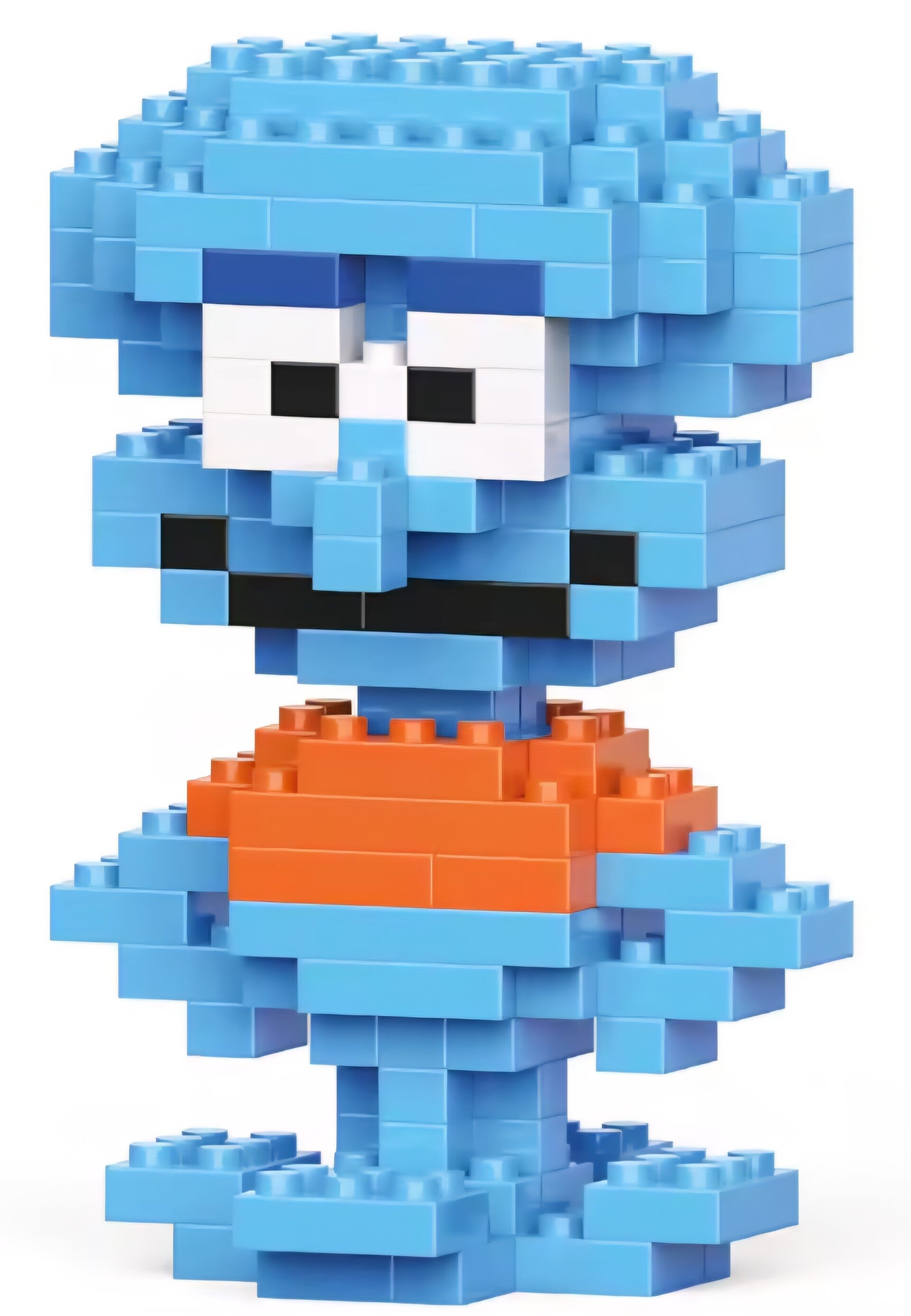 Mini-Klemmbausteinset blauer Tintenfisch