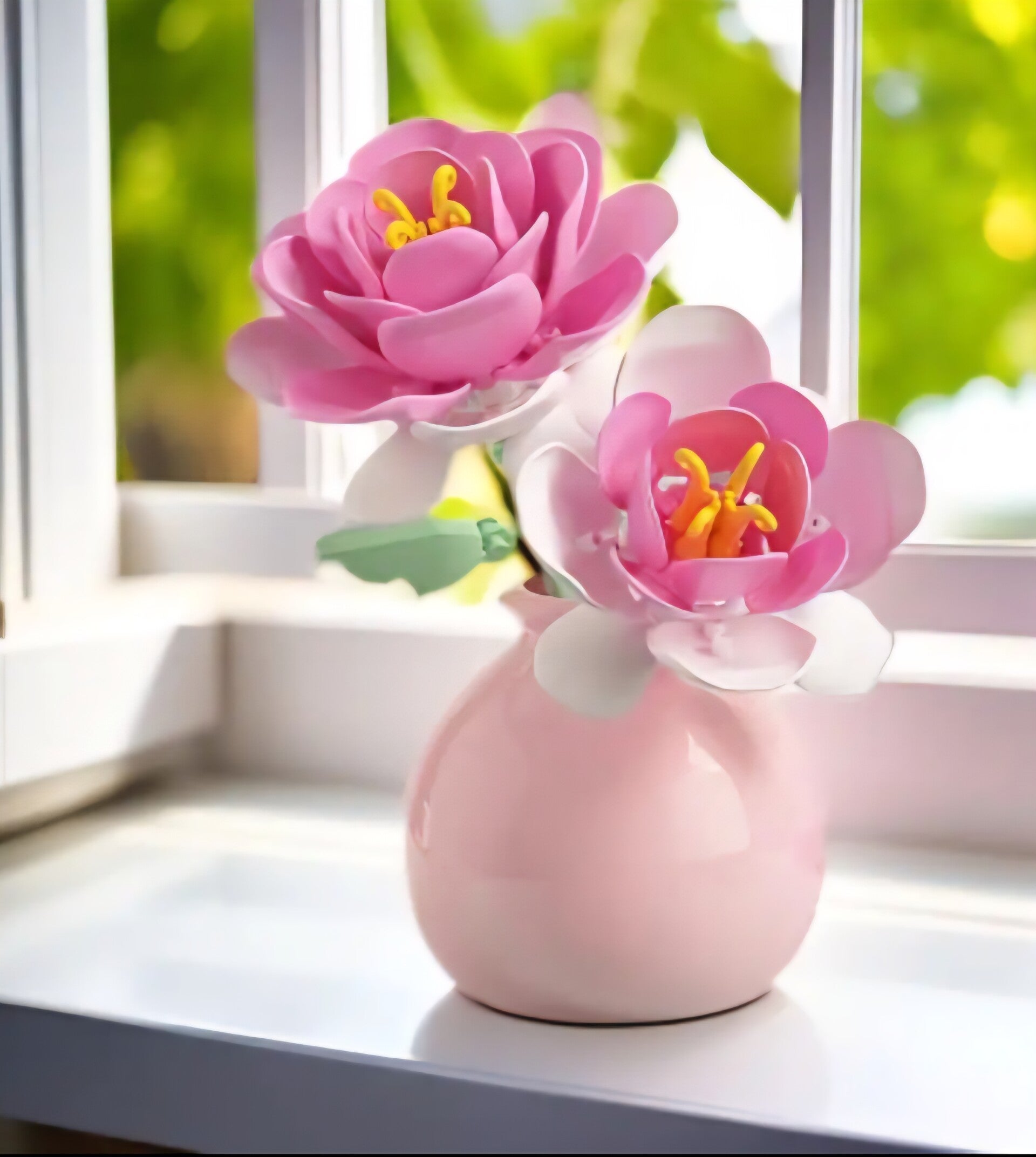 Mini-Klemmbausteinset  Rosenvase