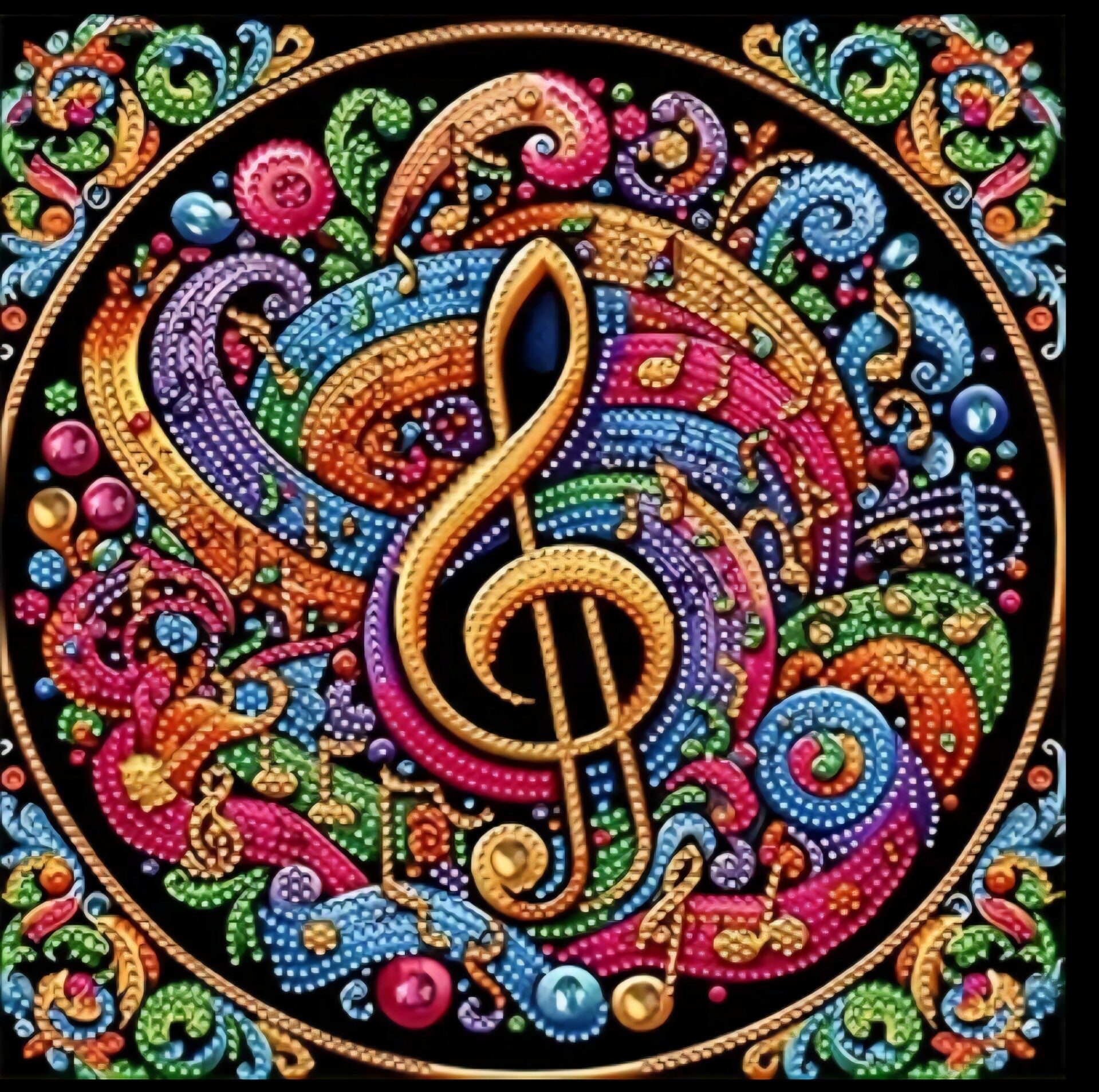 TB Strass-Notenschlüssel