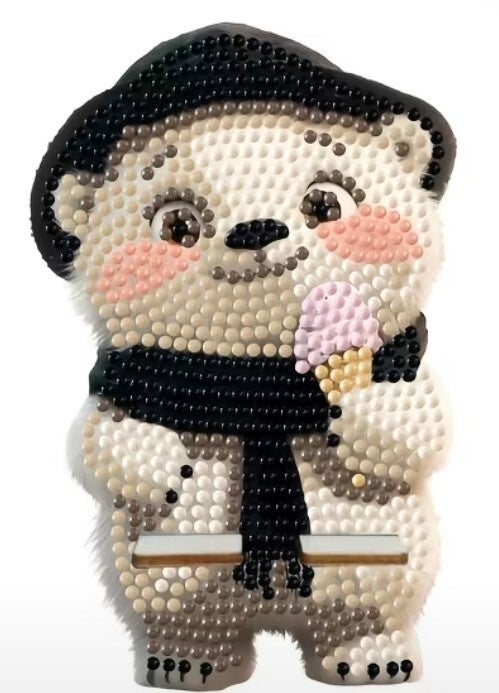 Handyhalter Teddybär mit Eis