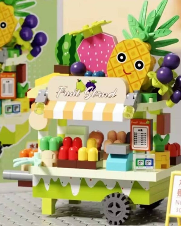 Mini-Klemmbausteinset Food Truck Fruit Stand