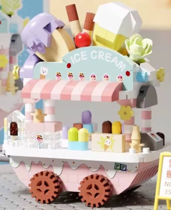 Mini-Klemmbausteinset Food Truck Ice Cream