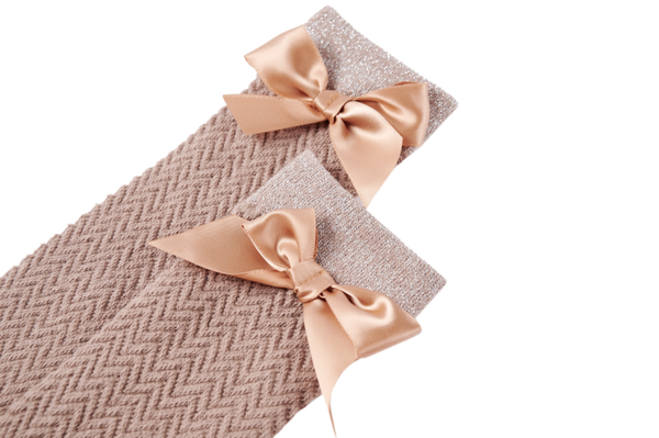 Someone kniekousjes strik medium taupe
