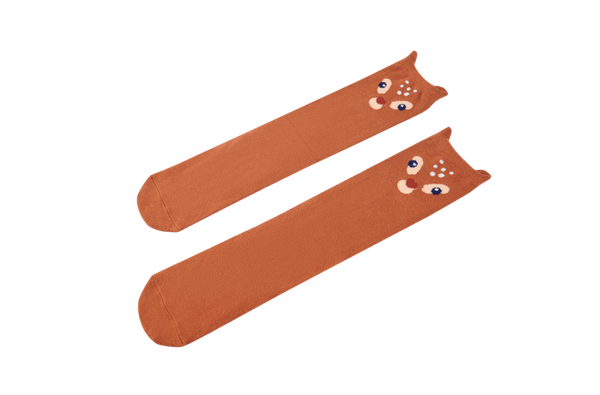 Someone kniekousjes hert cognac