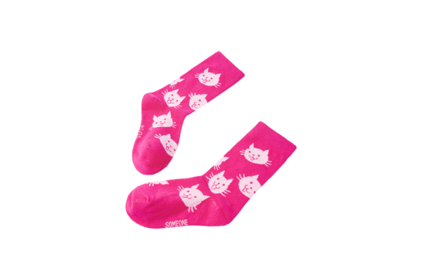 Someone kniekousjes poes roze