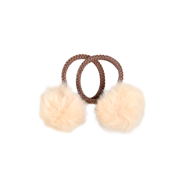 Busy Lizzie - elastics ponpon ecru