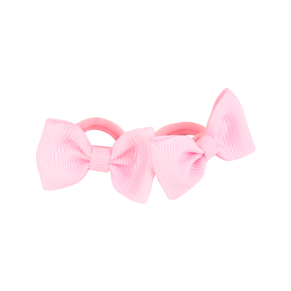 Busy Lizzie - hair elastics strikjes lichtroze