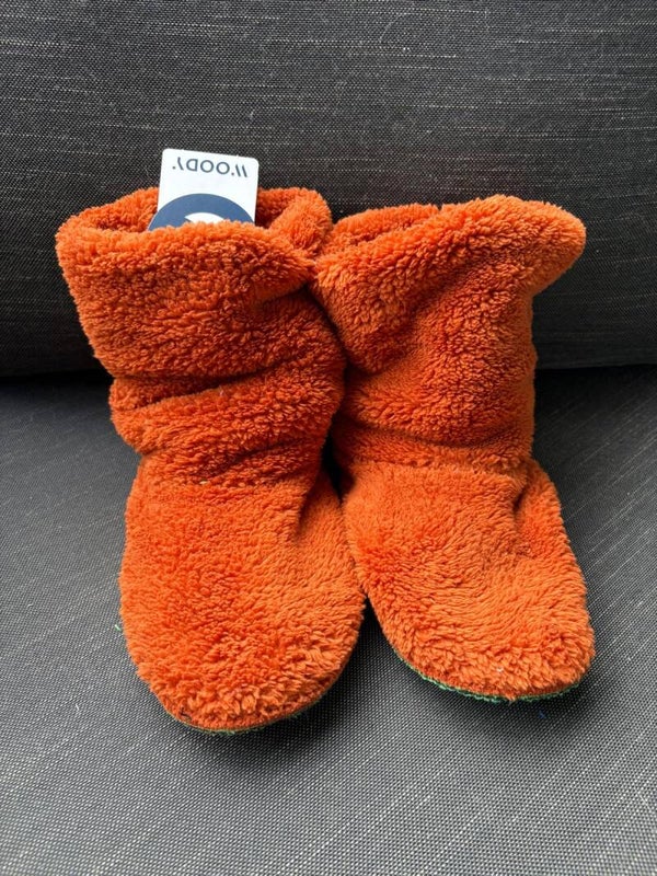 Woody Outlet pantoffels roestbruin