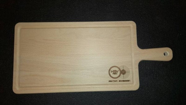 Jausenbrett Buche mit HSV Logo