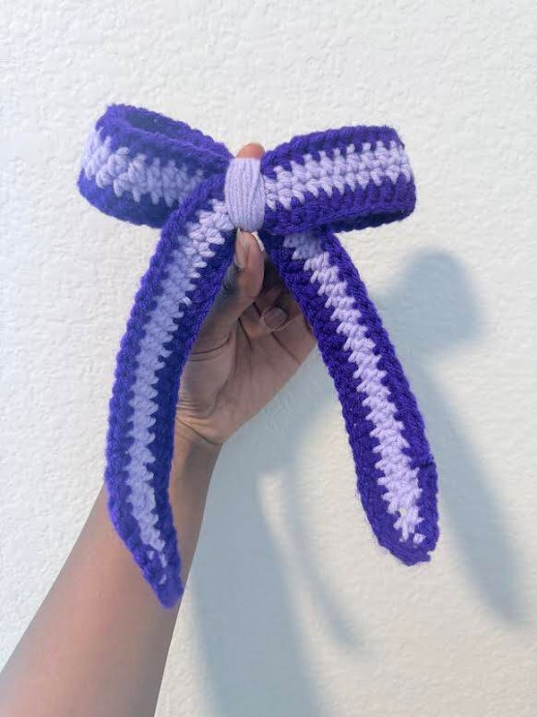 Purple Hair Bow