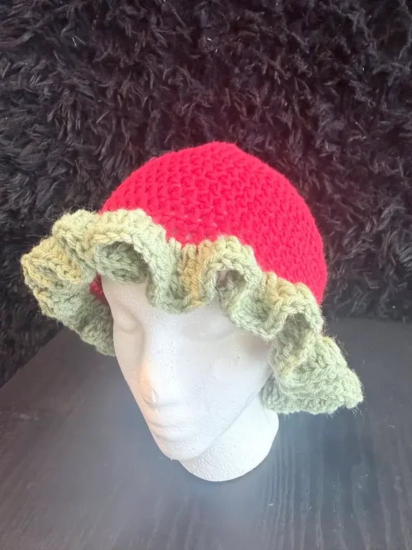 Strawberry Ruffle Hat