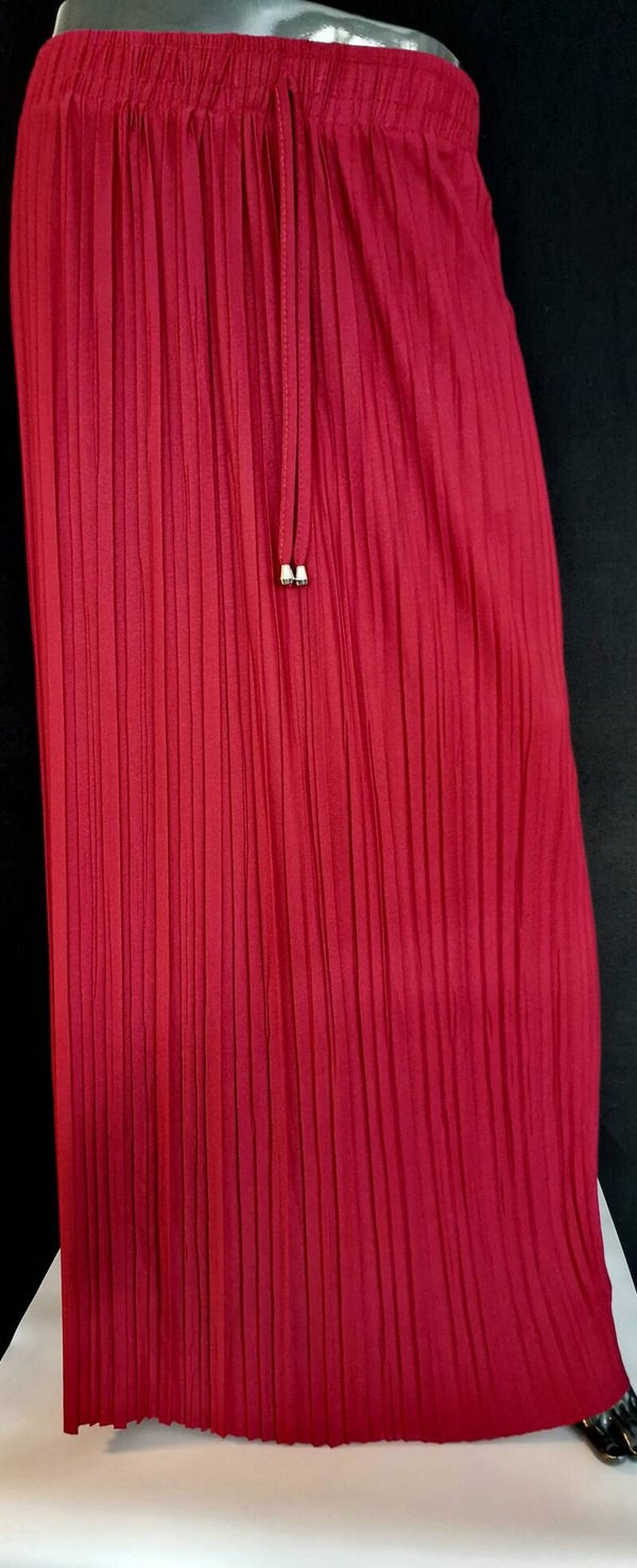 Lange rok met plooien