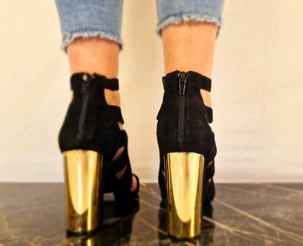 Damesschoen  (gouden hak) New Look