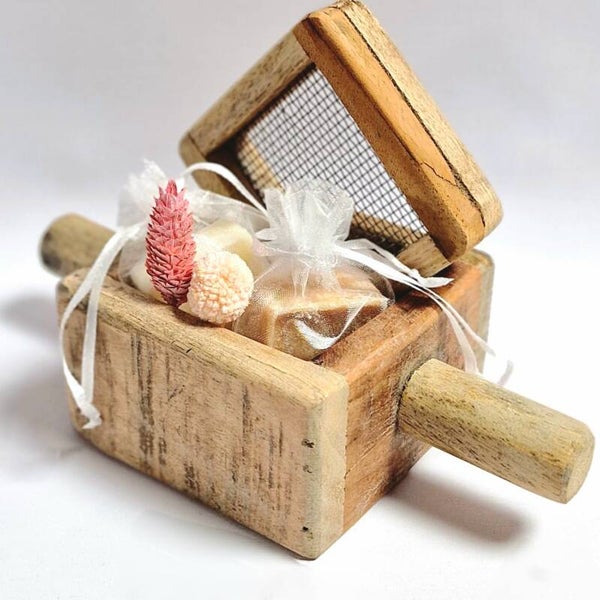 VQ® AMBERBLOKJES  GIFTSET RUSTIEK - NATUREL