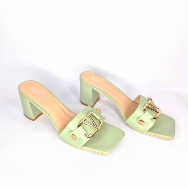 VQ® IVY SLIP ON MULES - GREEN