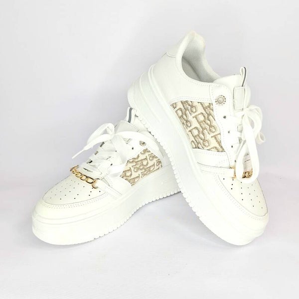 VQ® RR CHAINED SNEAKERS - WHITE