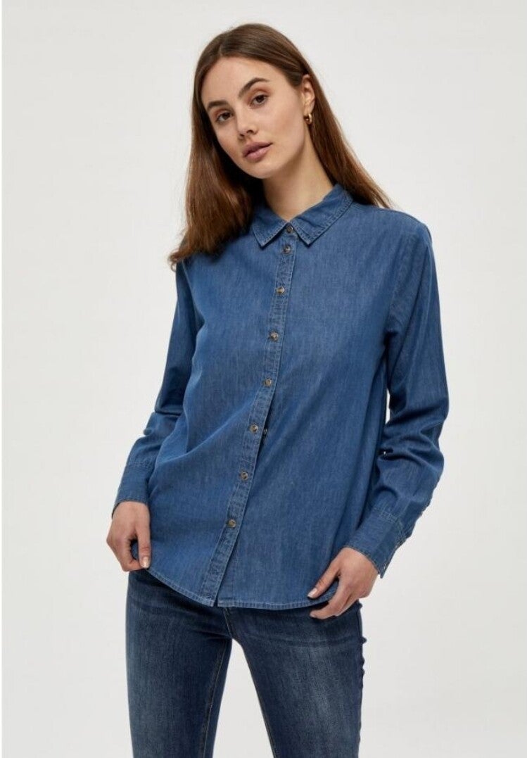 PEPPERCORN lora shirt - light blue wash