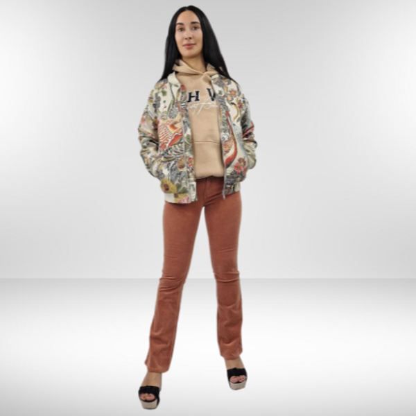 FLORÈZ HALLY FLARED PANTS - PEACH