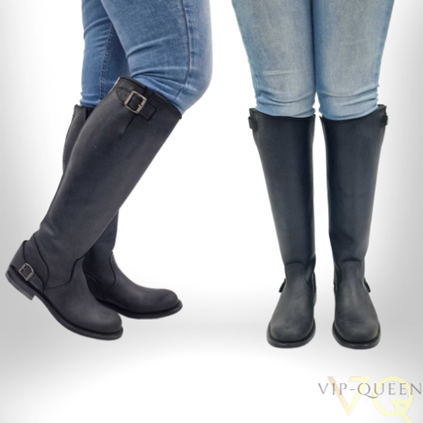 100% ECHT LEDEREN HOGE LAARZEN - DAINITE SOLE