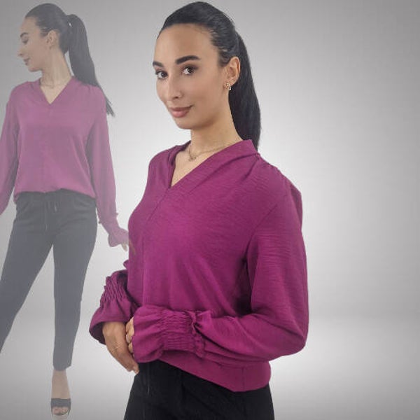 AZZURO BLOUSE V-HALS SITA