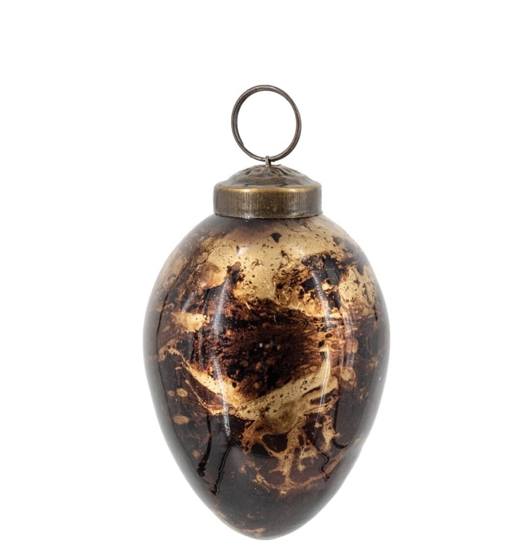 VQ® KERSTBAL BROWN MARBLE #6448