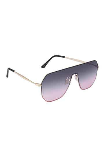 VQ® ZONNEBRIL GROTE GLAZEN ROZE 0511718-356