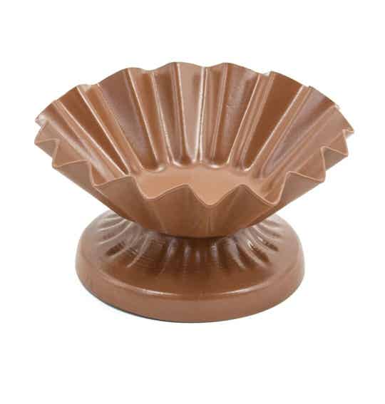 VQ® METALEN SCHAALTJE RIBBELS ROEST #5760