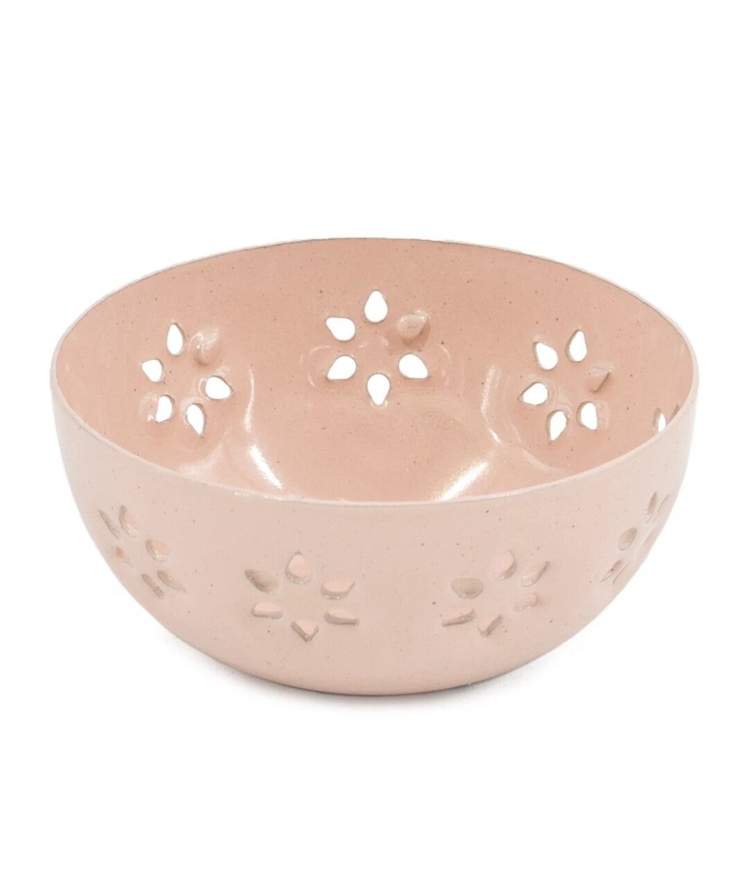 VQ® METALEN SCHAALTJE BLOEMEN ROZE #5728