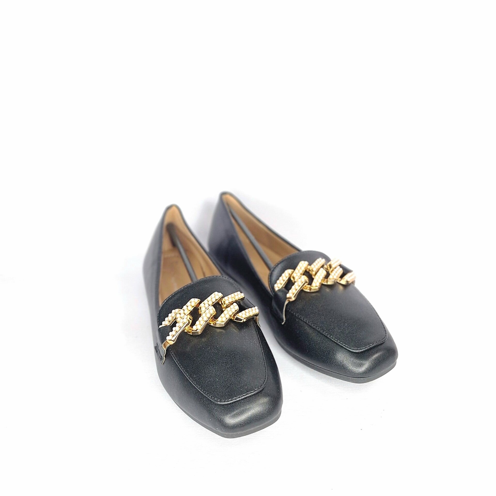 VQ® DIAMOND CHAIN LOAFERS - ZWART