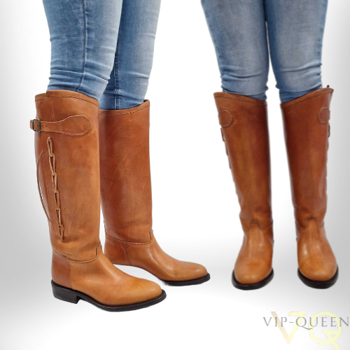 100% ECHT LEDEREN HOGE LAARZEN - DAINITE SOLE