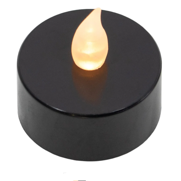 VIP-QUEEN® LED WAXINELICHTEN 12 st. - BLACK - SMALL