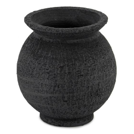 aardewerk vaas - zwart