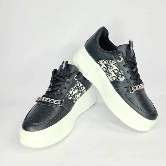 VQ® RR CHAINED SNEAKERS - BLACK