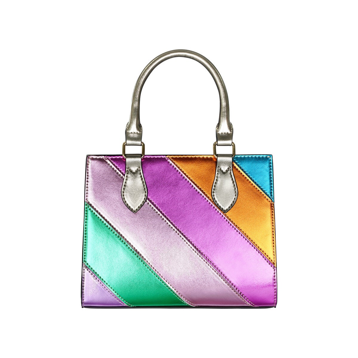 VIP-QUEEN® PU-LEREN SCHOUDERTAS MULTICOLOR METALLIC