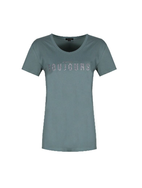 G-MAXX - djuna shirt - vergrijsd groen