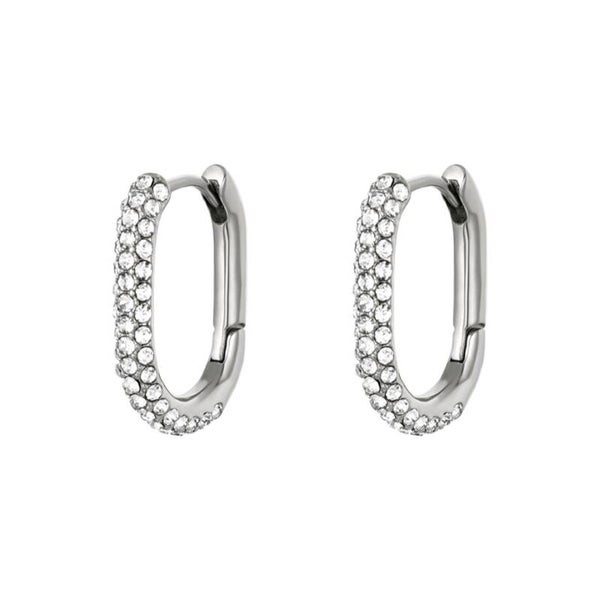 VIP-QUEEN® OORBELLEN OVAAL ZIRKONIA S925
