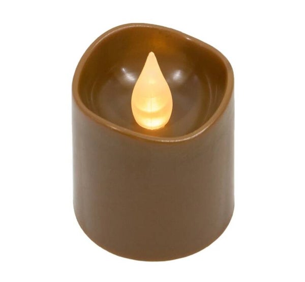 VIP-QUEEN® LED WAXINELICHTEN 12 st. - RUST - LARGE