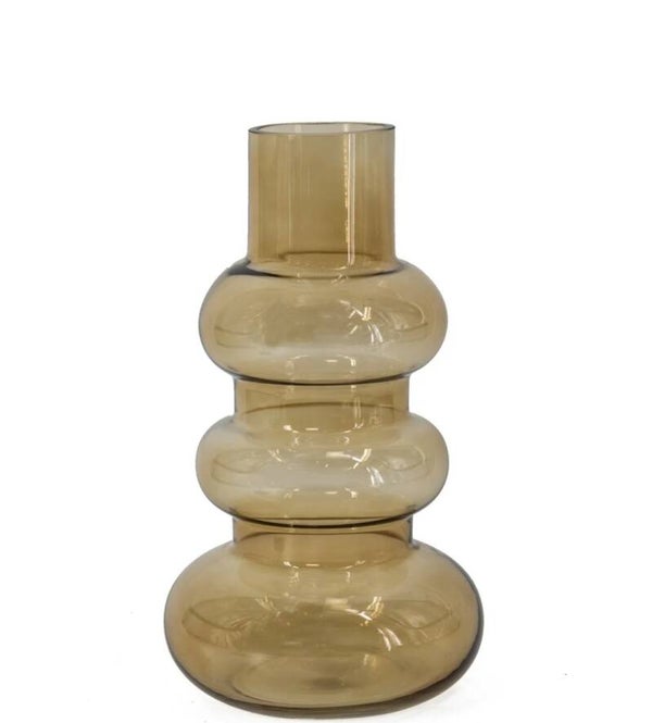 VQ® glazen vaas triple small roest #3522