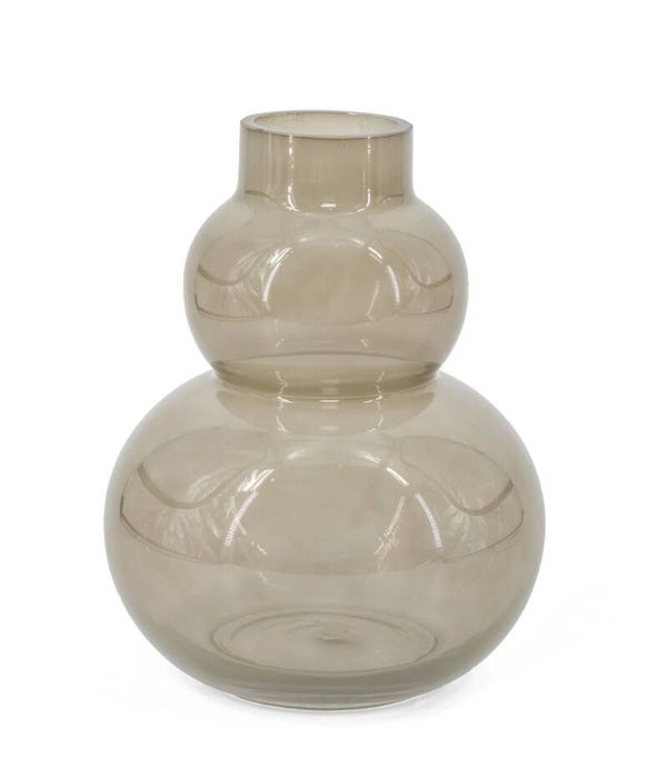 VQ® glazen vaas duo medium grijs #3535