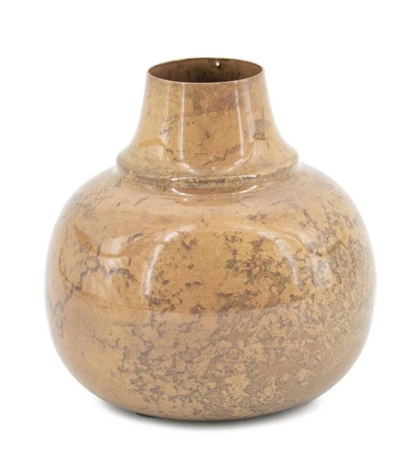 VQ® METALEN VAAS BOL PEACH #5636