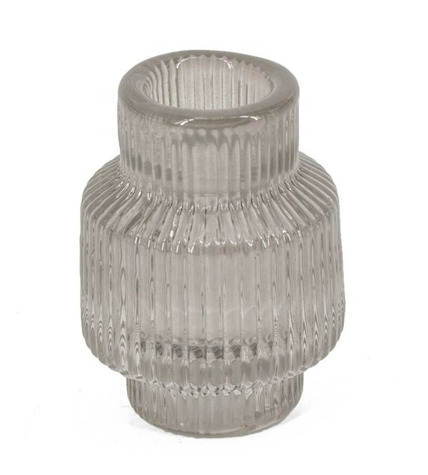 VQ® GLAZEN WAXINEHOUDER GRIJS #3548