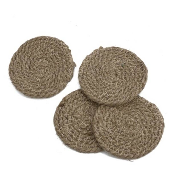 VQ® JUTE ONDERZETTERS SET VAN 4