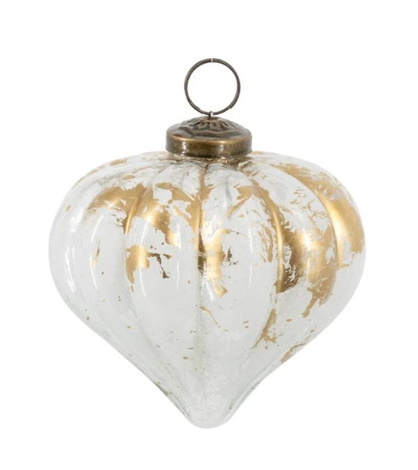 VQ® KERSTBAL WHITE & GOLD #6477